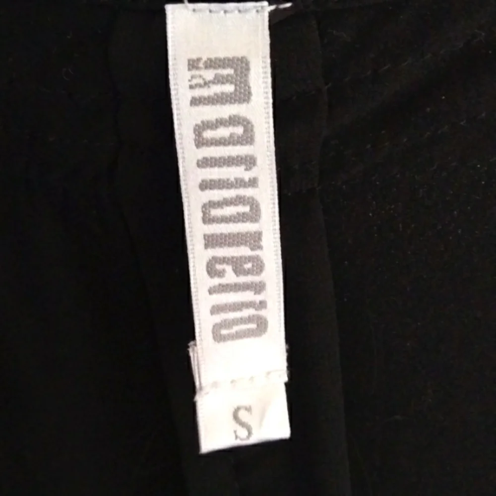 Black MOLLO RELLO Faux Suede Stretch Mix Media Longline Cardigan S/M - Picture 11 of 14